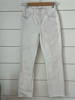 Good‎ American White Straight-Leg Jeans